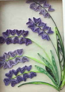 Lavender quill art